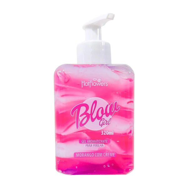 Blow Girl Gel Aromatizante Beijável Para Virilha 320ml Hot Flowers