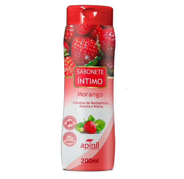 Sabonete Íntimo Apinil de Morango 200ml