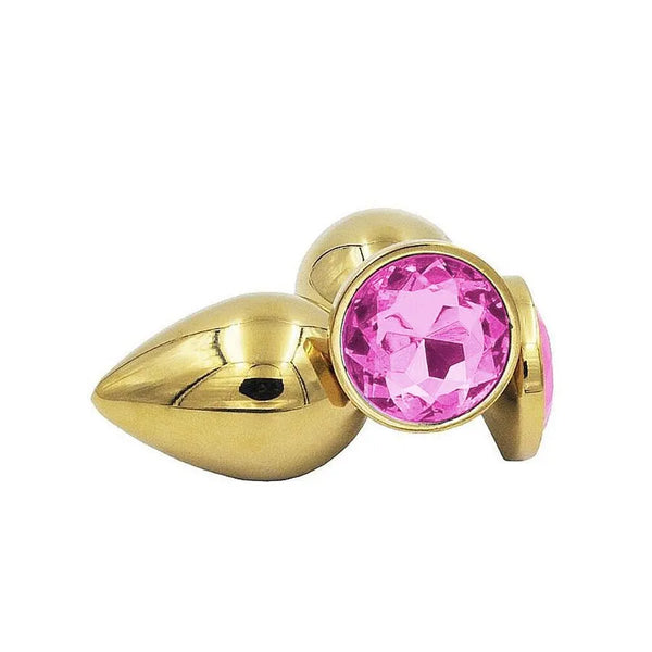 Plug Anal Dourado Tamanho G com Pedra Sexy Import