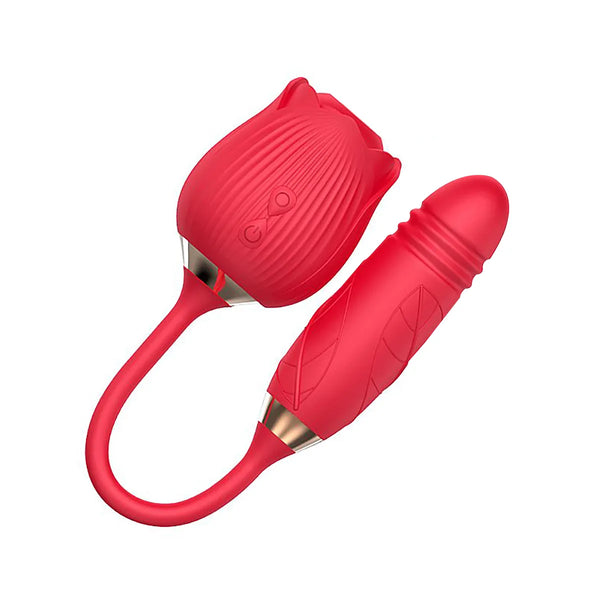 Sophie Vibrador Formato de Rosa com 10 Modos de Vibração, Vai e Vem e Pulsação Sexy Import