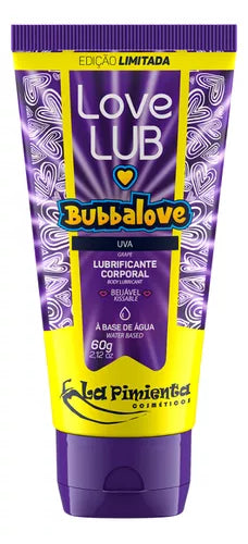 Lubrificante Íntimo Beijável Bubbalove Uva 60g La Pimienta