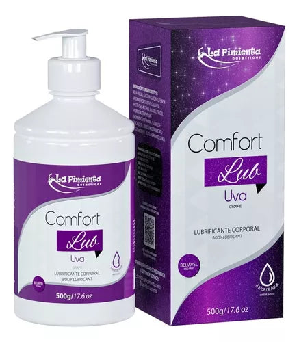 Lubrificante Íntimo Beijável Comfort Lub Uva 500g La Pimienta