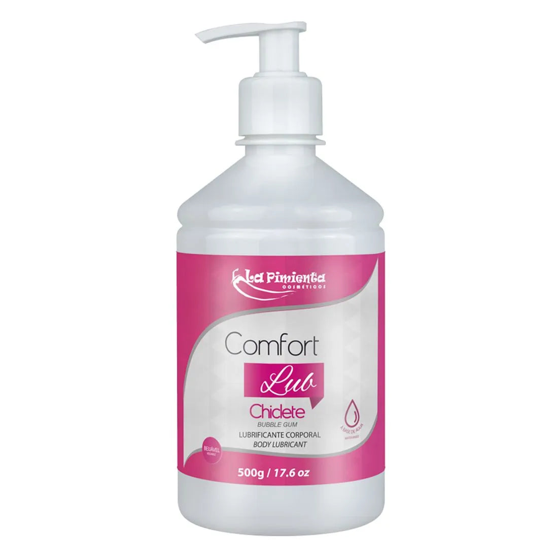 Lubrificante Íntimo Beijável Comfort Lub Chiclete 500g La Pimienta