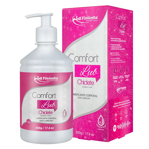 Lubrificante Íntimo Beijável Comfort Lub Chiclete 500g La Pimienta