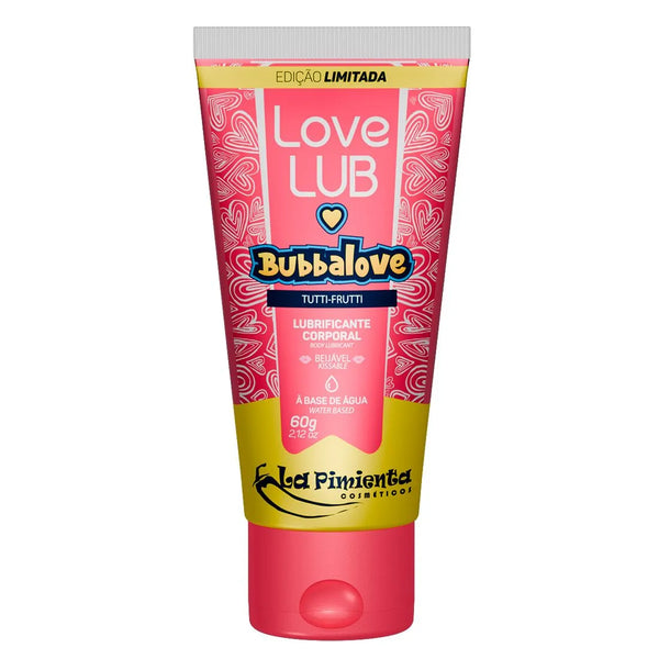 Lubrificante Íntimo Beijável Bubbalove Tutti Frutti Ice 60g La Pimientai