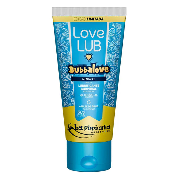 Lubrificante Íntimo Beijável Bubbalove Menta Ice 60g La Pimienta