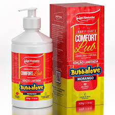 Lubrificante Íntimo Comfort Lub Beijável Morango Bubbalove 500g La Pimienta
